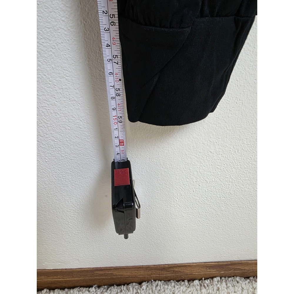 Skinnygirl Jumpsuit Womens XL Miranda Black Pockets Tie Waist Stretch Lounge - Picture 7 of 16
